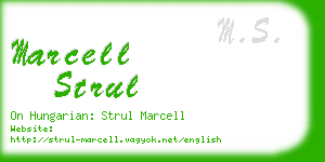 marcell strul business card